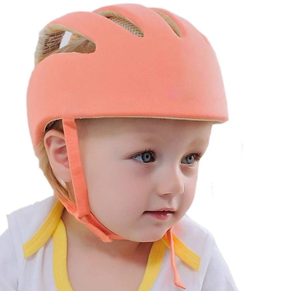 NWT DearJoy Baby Safety Helmet also used as Baby Head Protector Orange Helmet - Picture 2 of 6
